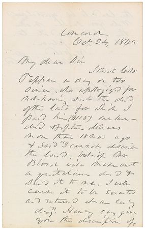 Lot #155 Franklin Pierce Handwritten Letter Signed - Image 1
