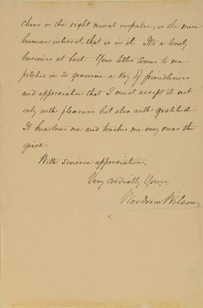 Lot #179 Woodrow Wilson: Wilson on 