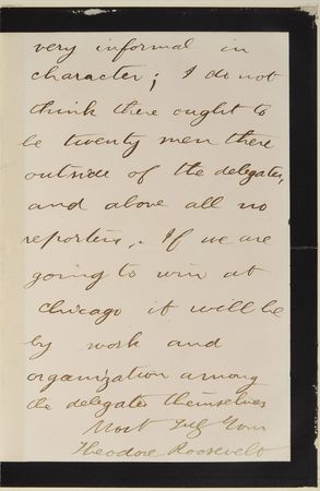 Lot #171 Theodore Roosevelt: Ultra-early political letter rallying support for the 1884 GOP Convention - Image 2