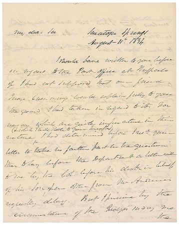 Lot #144 Martin Van Buren: Lengthy handwritten letter to an ex-congressman - Image 1