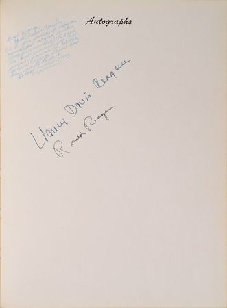 Lot #225 Ronald and Nancy Reagan Yearbook - Image 1