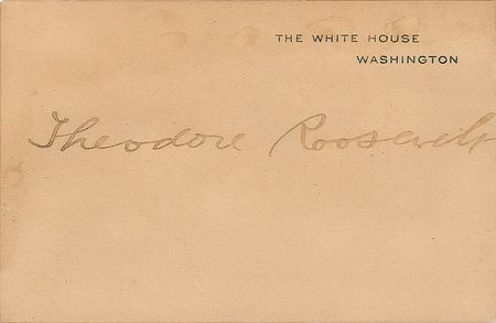 Lot #172 Theodore and Edith Roosevelt White House Cards - Image 1