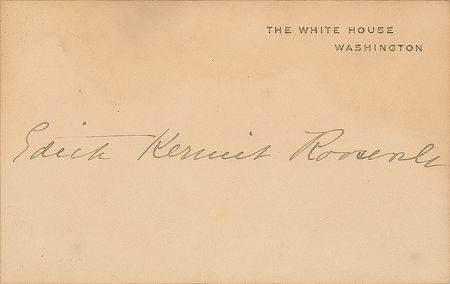 Lot #172 Theodore and Edith Roosevelt White House Cards - Image 2