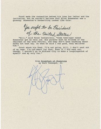 Lot #585 Kurt Vonnegut Souvenir Typescripts - Image 1