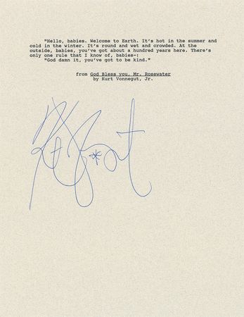 Lot #585 Kurt Vonnegut Souvenir Typescripts - Image 2