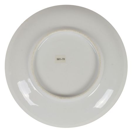 Lot #157 Abraham Lincoln: A saucer from the Lincolns' 'buff' White House china - Image 2