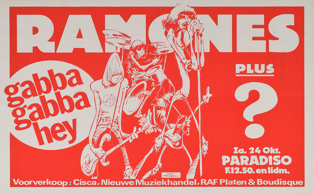Ramones 1981 Amsterdam 'Gabba Gabba Hey' Poster | RR Auction
