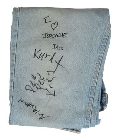 Lot #2495  Nirvana Signed Jeans - Image 3