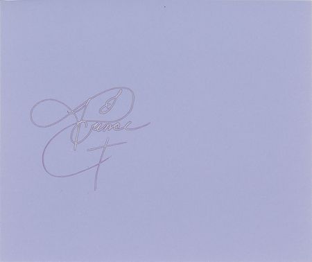 Lot #2469  Prince 1985 Signature - Image 1