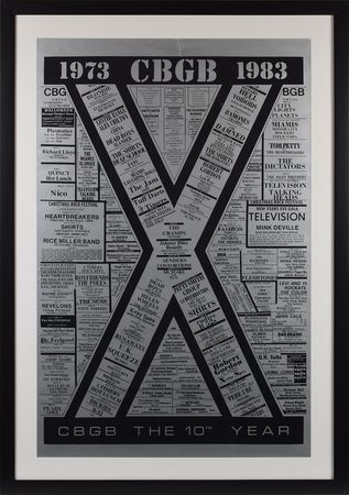 Lot #2408  Ramones CBGB 10th Anniversary Poster
