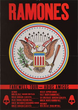 Lot #2384  Ramones 'Farewell Tour' Poster