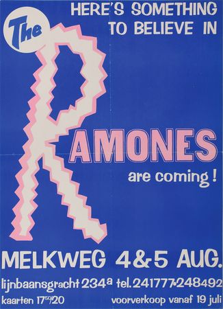 Lot #2418  Ramones Melkweg Amsterdam Mini Poster