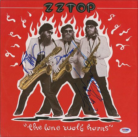 Lot #766  ZZ Top Signed Album