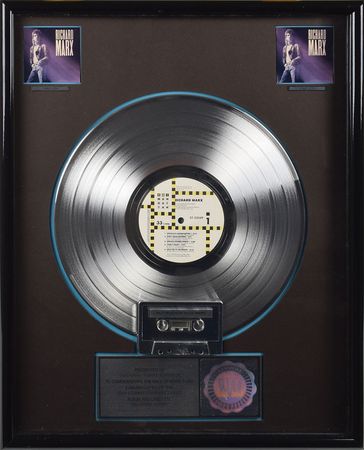 Lot #717 Richard Marx Self-Titled Platinum Sales