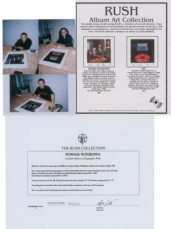 Lot #2300  Rush Signed Lithograph - Image 2