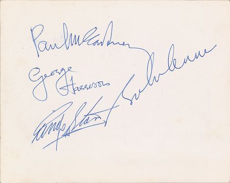 Lot #2010  Beatles Signed 1964 Promo Photograph - Image 1