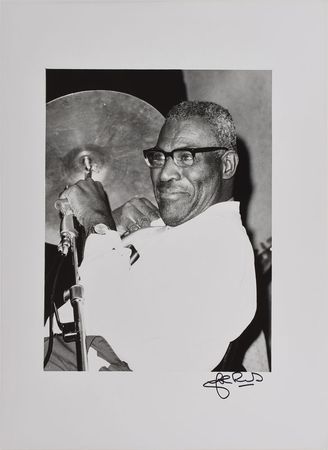 Lot #2197  Jazz: Muddy Waters and Howlin' Wolf Oversized Photos Signed by Photographer John Rowlands - Image 1