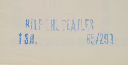 Lot #2029  Beatles 'Help' One-Sheet Poster - Image 2
