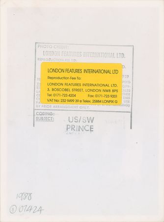 Lot #2478  Prince Original Vintage Photograph - Image 2