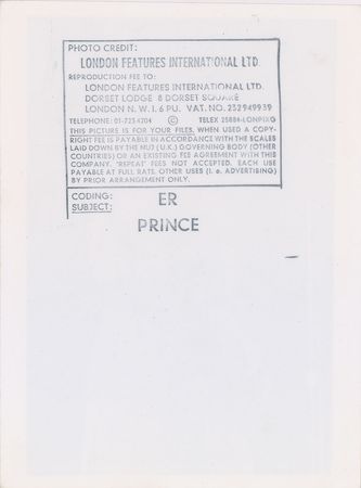 Lot #2462  Prince 1981 Dirty Mind Tour Original Vintage Photograph - Image 2