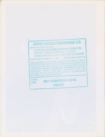 Lot #2465  Prince 1984 Purple Rain Tour Original Vintage Photograph - Image 2