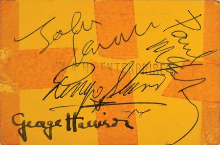 Lot #2007  Beatles Signed 1963 Grosvenor Ballroom Ticket - Image 1