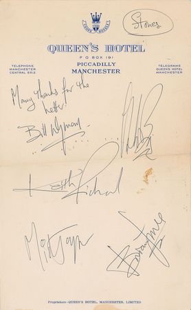 Lot #2120  Rolling Stones Signatures