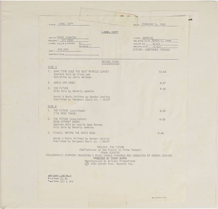 Lot #2207 Frank Sinatra - Image 4