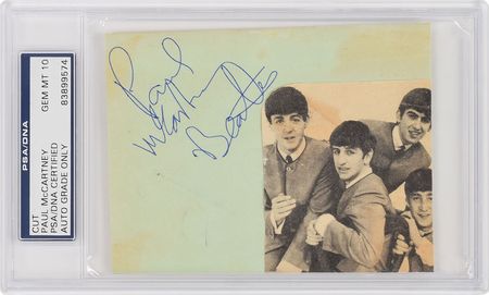 Lot #2057 Paul McCartney Signature - Image 1