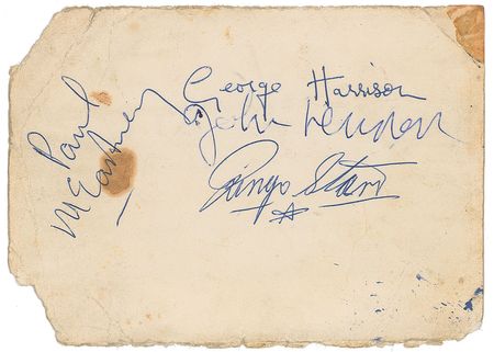 Lot #2003  Beatles Signed 1962 Star Club Promo