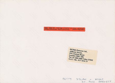 Lot #2095 Bob Dylan, Tom Petty, and Stevie Nicks Original Vintage Photograph - Image 2