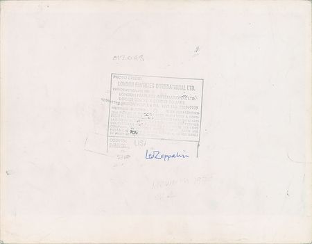 Lot #2150  Led Zeppelin Oversized Original Photograph - Image 2