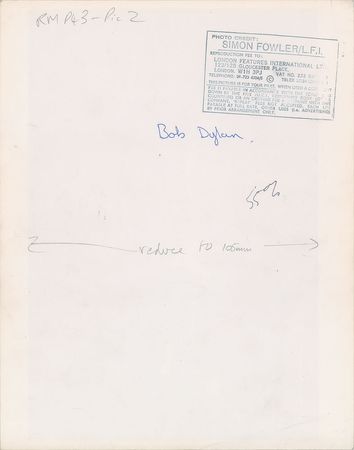 Lot #5106 Bob Dylan Oversized Original Vintage Photograph - Image 2