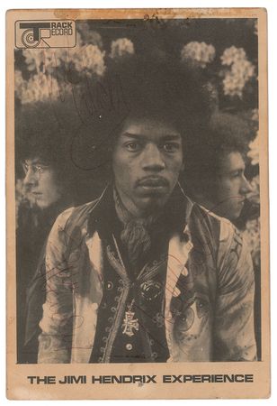 Lot #2100 Jimi Hendrix Experience Signed Promo