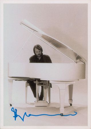 Lot #2247  ABBA Set of (4) Signed Photographs - Image 1
