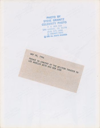 Lot #2472  Prince 1986 Wire Photograph - Image 2