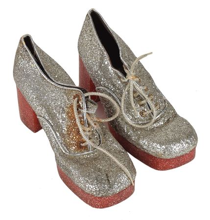 Lot #2341 Brad Delp's Pair of Silver Glitter