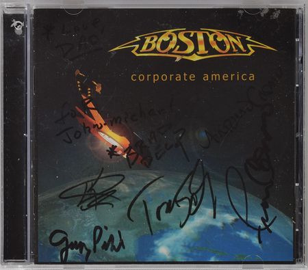 Lot #2364 Brad Delp's Boston Signed 'Corporate