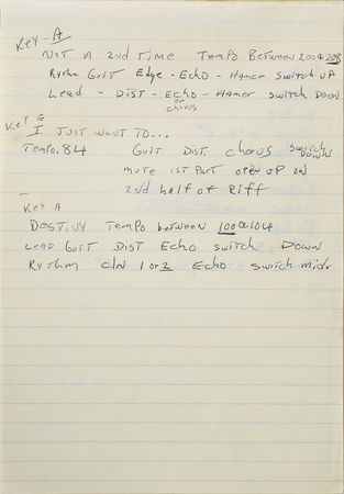 Lot #2348 Brad Delp's Handwritten Lyric Notebook - Image 3