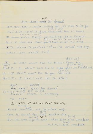 Lot #2348 Brad Delp's Handwritten Lyric Notebook - Image 6