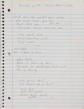 Lot #2338 Brad Delp's Notebook with Handwritten Notes and Lyrics - Image 2