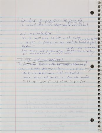 Lot #2338 Brad Delp's Notebook with Handwritten Notes and Lyrics - Image 10