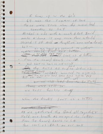 Lot #2338 Brad Delp's Notebook with Handwritten Notes and Lyrics - Image 13