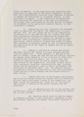 Lot #2483  Prince Signed Document - Image 2