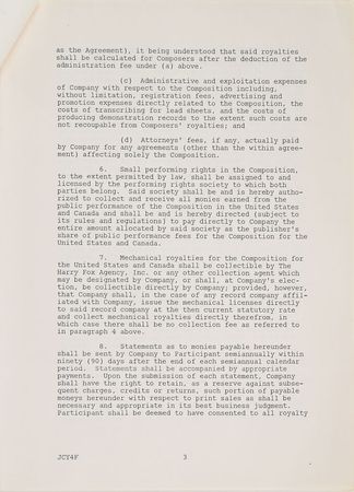 Lot #2483  Prince Signed Document - Image 3