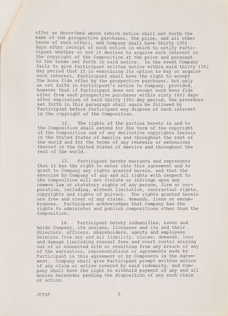 Lot #2483  Prince Signed Document - Image 5