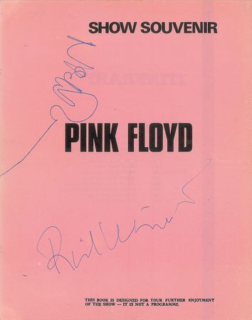 Lot #2170  Pink Floyd Signed Program - Image 1