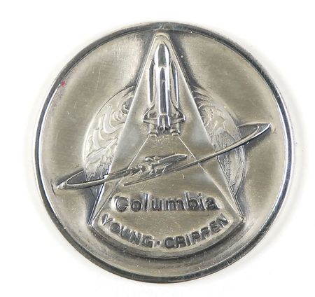Lot #38 Dave Scottâ??s STS-1 Robbins Medal: One of 248 unflown Robbins medallions made for the first Space Shuttle flight - Image 1