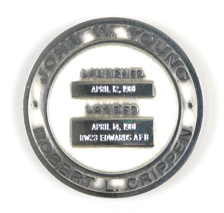 Lot #38 Dave Scottâ??s STS-1 Robbins Medal: One of 248 unflown Robbins medallions made for the first Space Shuttle flight - Image 2