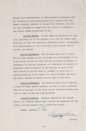 Lot #801 Harry Cohn - Image 2